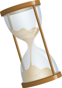hourglass tilted